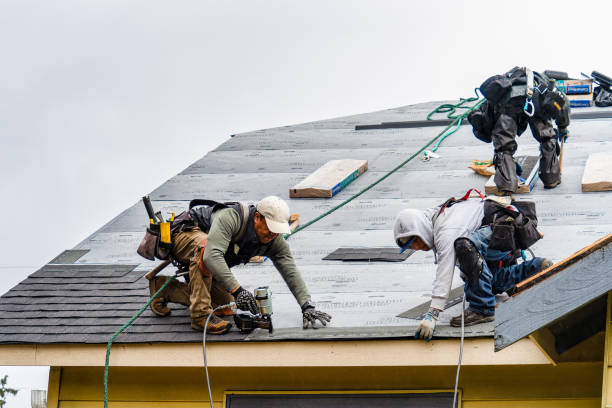 Professional Metal Roofing technician working in Turner, ME